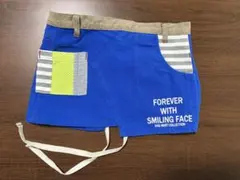 ラグマート　エプロン　青　サイズS