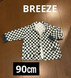 BREEZE チェック柄ジャケット　ブルゾン　アウター　90㎝