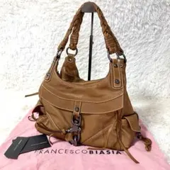 Francesco Biasia Braided Leather Bag Y2K