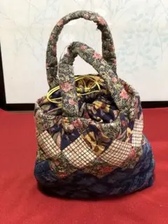 ハンドメイド　パッチワーク　トートバッグ