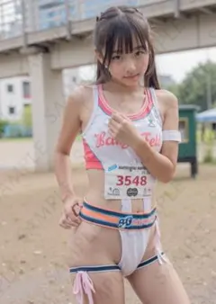 L判高品質写真 スポーツウェアの少女 223b