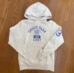 Champion　カレッジプリント　パーカー　M　グレー