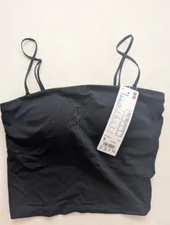 【希少・丈短タイプ】【新品未使用】エアリズム ブラック ブラトップ Sサイズ