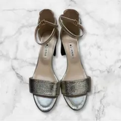 DIANA ゴールド アンクルストラップ サンダル　23cm