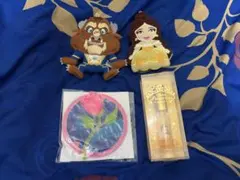 ディズニー　美女と野獣　ぬいぐるみ　バッチ　スーベニア　コースター　オードトワレ