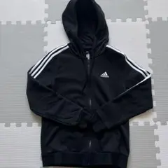 adidas フルジップパーカー ブラック AM