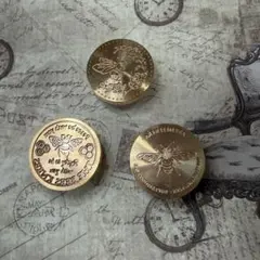 シーリングスタンプ ヘッド 蜂 3個セット