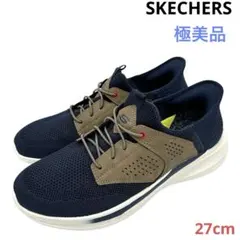 〈極美品〉SKECHERS【27cm】スリップインズ スニーカー ネイビーのサムネイル