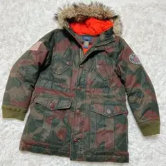 ラルフローレン　ダウン　モッズコート　アーミー　キッズ　160
