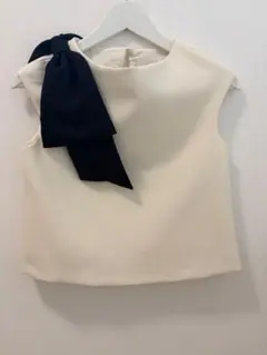 zara リボン付き ノースリーブトップス 164cmのサムネイル
