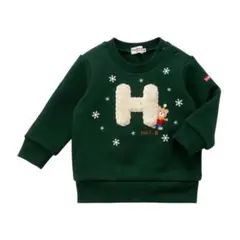 ミキハウス ホットビスケッツ 裏起毛トレーナー