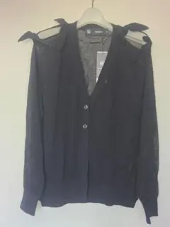 タグ付き GU×UNDERCOVER シアーカーディガン 黒 M