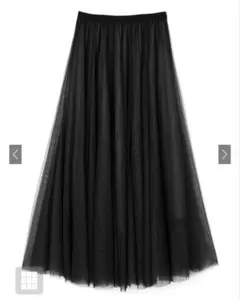 【GRL】ボリュームロングチュールスカート[at118]