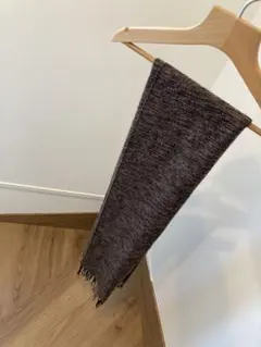 美品✨メンズマフラー　ニット、ブラウン