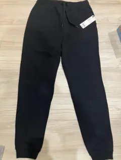 新品未使用GUブラック ジョガーパンツ スウェット素材
