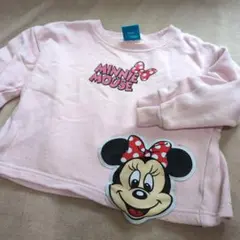 ミニーマウス トレーナー 90サイズ ピンク