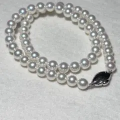 【超希少✨無調色】ロゼプレミアム　真科研　アコヤ真珠 8mm ネックレス 天女級