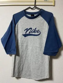 90s Nike グレー ラグランTシャツ L M USA