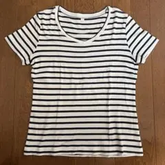 ボーダー半袖シャツ　Lサイズのサムネイル