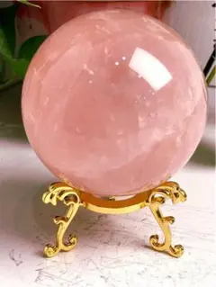 ピンク フローライト マイカ スフィア 天然石 置物 - メルカリ