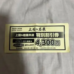 2026年最新】岩原 上国 リフト券の人気アイテム - メルカリ