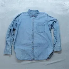 K*様 古着 A0434 デニムシャツ XL 青 ボタンダウン