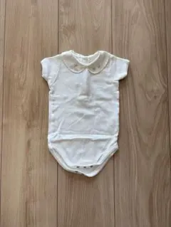 bonpoint ホワイト 襟付きロンパース サイズ3