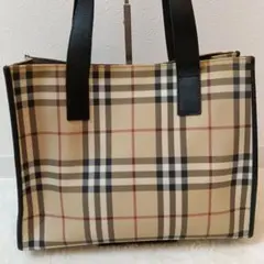 北8407]BURBERRY ノバチェック ハンドバッグ バーバリー - メルカリ
