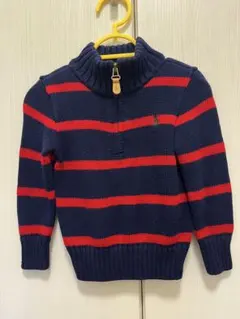 Ralph Lauren ベビーストライプ ハイネックニットセーター　90cm