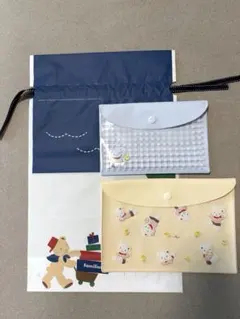 贈答袋付き！２セット　ファミリア クリアケース（小・中）