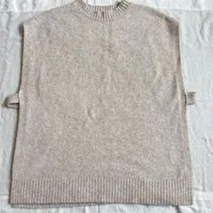 studio CLIP ニットベスト オフホワイト