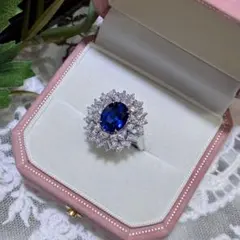 S925純銀】1.5ct ラボグロウン・サファイア ピアス ロイヤルブルー 