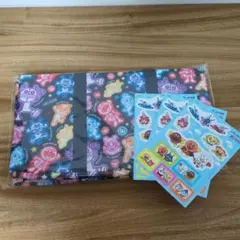 JA共済　アンパンマン　保冷機能付お買い物バック＆ステッカーセット