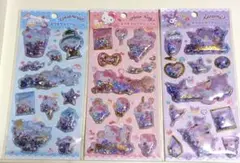 キラキラカプセルシール　シナモロール　クロミ　ハローキティ