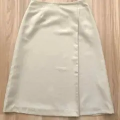 ナチュラルビューティーベーシック　スカート　ベージュ　膝下丈　S