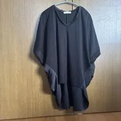 異素材Ｖネックドレープチュニック ❤︎ワンコイン最終値下げ❤︎のサムネイル