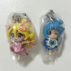 キミとアイドルプリキュア ミニフィギュア キーホルダー カプセルトイ 2点セット