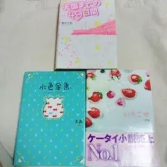 ケータイ小説　携帯小説　3冊まとめ売り 天国までの49日間 水色金魚　いちご水