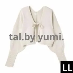 TAL BY YUMI 스프링 니트 숏 가디건 시마무라 오프 화이트