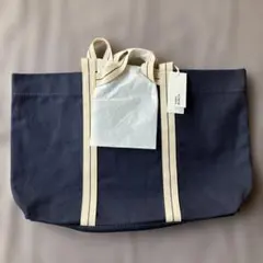TORY BURCH ネイビー キャンバストートバッグ　ノベルティ　ネイビー