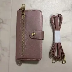 iPhone13mini ストラップ２本付き　スマホケース　カバー　保護　手帳型