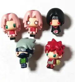 ナルト　フィギュア　キーホルダー　 ５個セット （ストラップ無し）
