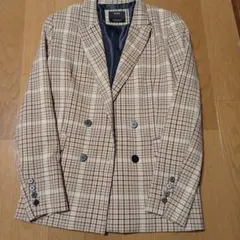 Bershka　ダブルブレストジャケットチェック柄のサムネイル