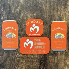 Mrs. GREEN APPLE キリングッドエール ステッカー 4枚セット