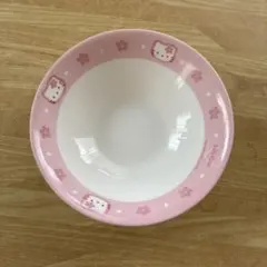 Hello kittyハローキティ ボウル ピンク 花柄 サンリオ 1997
