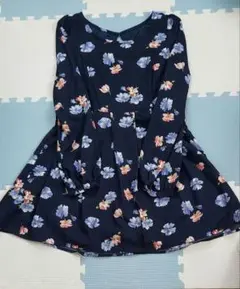 INGNI★花柄★ネイビー★長袖ミニワンピース