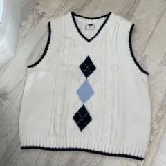 Janie and Jack アーガイルニットベスト 2T