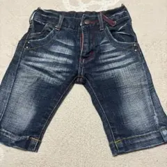 美品！デニムショートパンツ ダークブルー　90サイズ