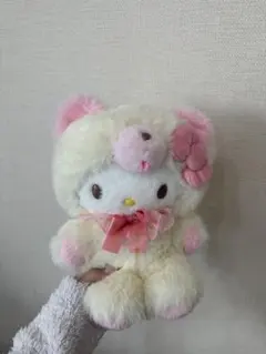 ハローキティー　ぬいぐるみ　ふわもさドール　サンリオ
