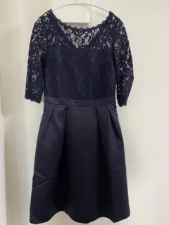 GIRL オケージョンレースワンピース ネイビー